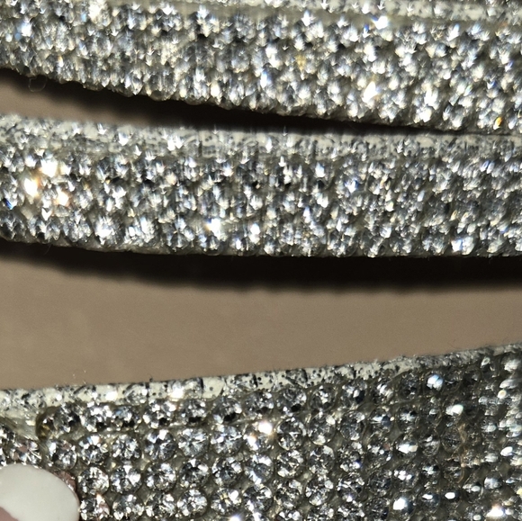 Nina Freya sparkle strappy evening shoe Size 10 Adjustable Ankle Strap New💞 - Picture 10 of 11